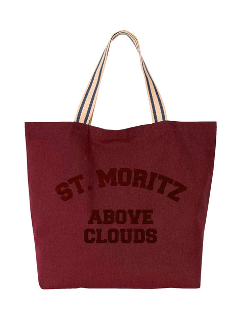 Canvas Bag ST.Moritz Bordeaux Velvet